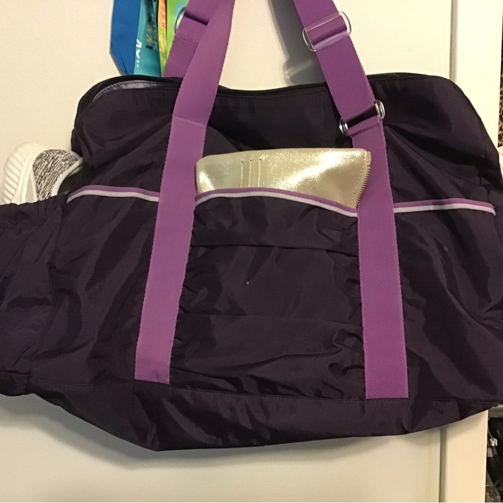 Adidas purple gym bag